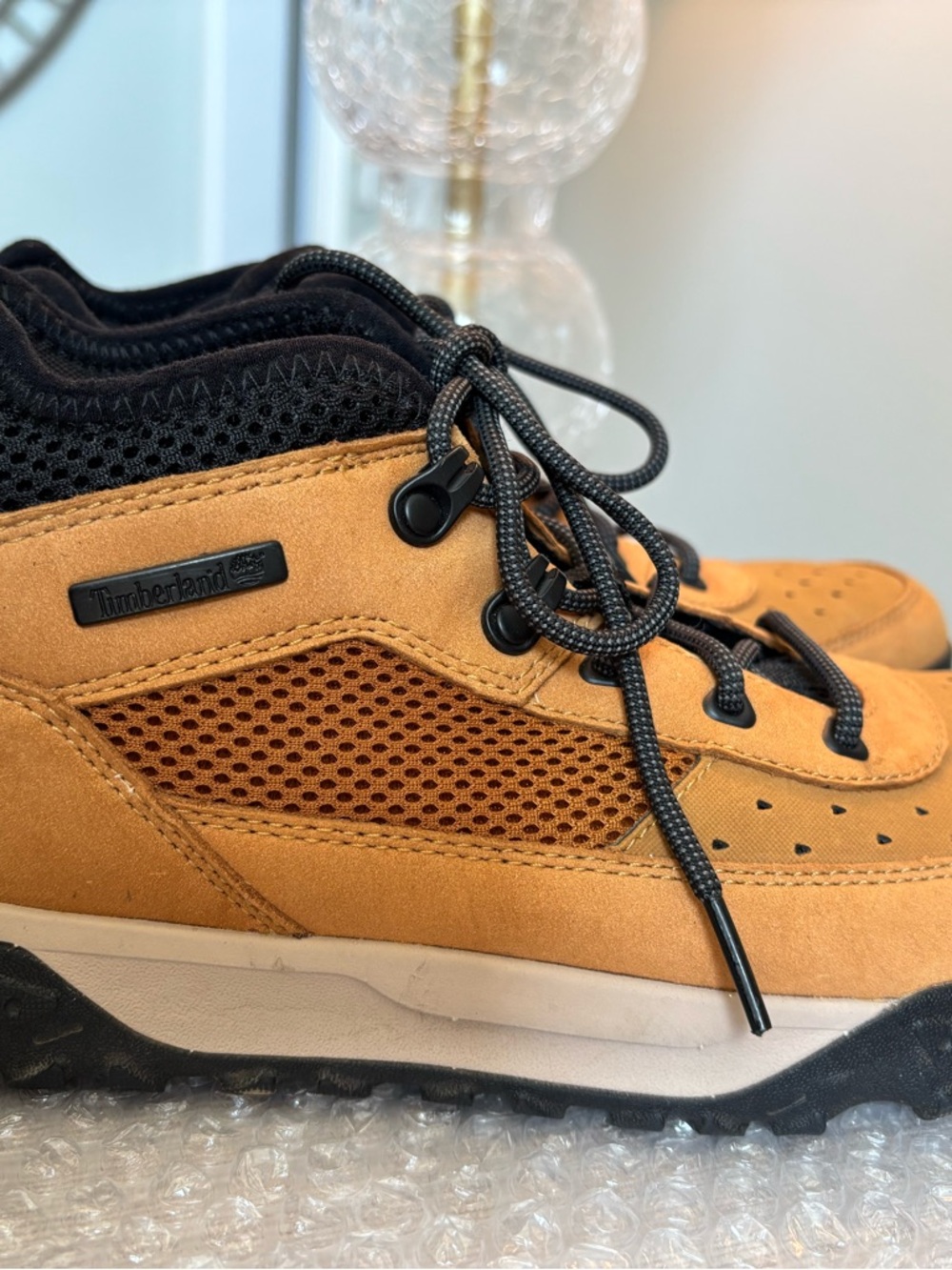 Timberland Wheat and Black Trail Sneakers